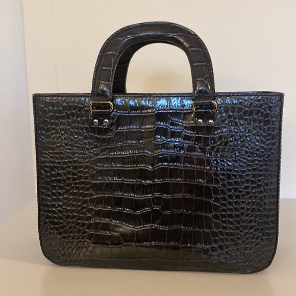 Kate Spade Dark Grey Crocodile Leather Embossed Bag. Comes with dust bag. - Picture 3 of 5